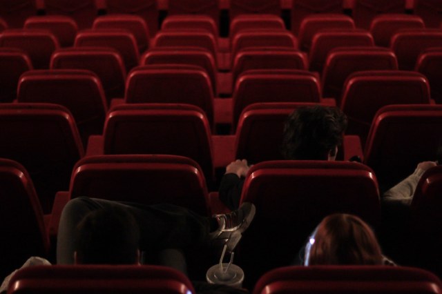 People Watching Cinema Theatre 